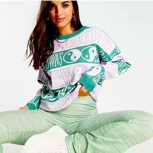 Daisy Street Knit Sweater in Graphic Stripe